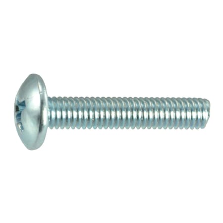 Midwest Fastener M3-0.50 x 16 mm Phillips Truss Machine Screw, Zinc Plated Steel, 25 PK 31285